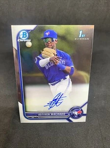 Estiven Machado 2022 Bowman Chrome 1st Auto Autograph Toronto Blue Jays - Picture 1 of 3