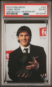 Icons Messi Limited Collection #101 2013 Lionel Messi Limited Coll. PSA 6 - Imagen 1 de 2