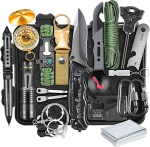 Survival Kit, Gifts for Men Dad Husband, Emergency Survival Gear and Equipment 1 - Picture 1 of 7