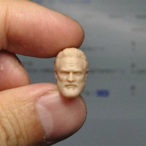 Blank 1/18 Scale TRON Legacy Kevin Flynn Head Sculpt Unpainted Fit 3.75" Figure - Picture 1 of 1