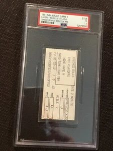 Psa 1.5 MICHAEL JORDAN NBA FINALS DEBUT TICKET 1991 GAME 1 BULLS LAKERS MAGIC - Picture 1 of 2
