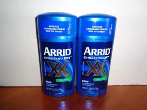 2 Arrid XX Extra Extra Dry Ultra Fresh Antiperspirant Deodorant 2.6 oz Exp 12/26 - Picture 1 of 1