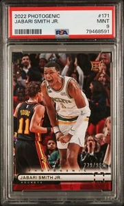 Jabari Smith Jr. RC 2022 Rockets NBA Panini Photogenic /999 SP PSA 9 MT POP 5 - Picture 1 of 4