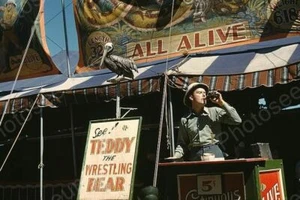 Vermont Fair Barker Drinks Coke 1940s 4x6 Reprint Of Old Photo - Bild 1 von 1