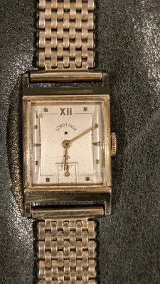 Clean Vintage 1950's Men's Lord Elgin Tank 14k G/F 21J Cal. 626 USA Watch Runs - Image 1 of 4