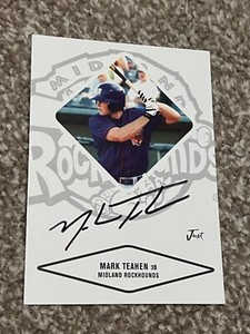 SIGNED BASEBALL CARD AUTO 2004 JUST MARK TEAHEN KANSAS CITY ROYALS #84 ROOKIE RC