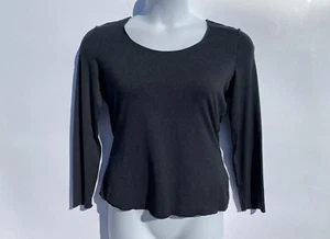 Armani Collezioni Solid Grey Long Sleeve Super Stretch Pullover Shirt Top 12 - Picture 1 of 18