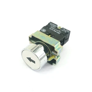 XB2BA3341C 1 N/O Momentary Flush Round White Pushbutton Switch 22mm Arrow Mark - Picture 1 of 4