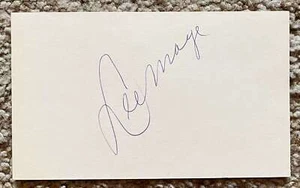 Lee Maye signed card - Braves Indians debut 1959 - Picture 1 of 1