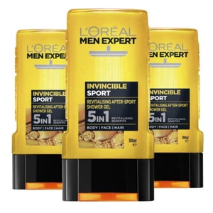 3x L'Oreal Men Expert Invincible Sport Shower Gel 300ml - Picture 1 of 5