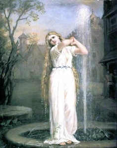 ONDINE Art Print John William Waterhouse Renaissance Romantic Beautiful Woman - Picture 1 of 6