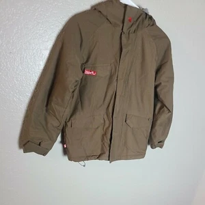 Vintage Quicksilver Green Light Weight Skater Boys Jacket (SIZE MED) CHILDS 8/10 - Picture 1 of 12