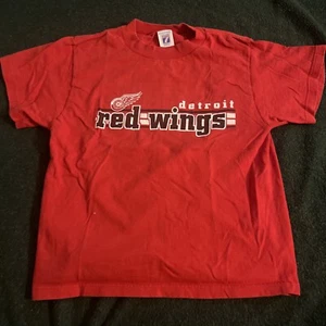 Detroit Red Wings NHL Vintage 90’s Logo 7 tee shirt Youth L (14-16) - Picture 1 of 5