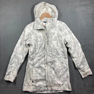 Columbia Womens White Digital Camo Jacket rain windbreaker Size M - Picture 1 of 11