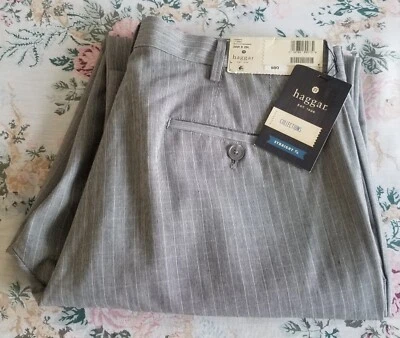 Haggar брюки 34 x 29 прямой крой брюки серый клетку стиль WPL 386 новый с Ярлыками Рекомендуемая розничная цена производителя $80 - Изображение 1 из 4