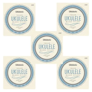 D'Addario Ukulele Strings 5 Sets Black Nylon EJ53T Uke Tenor - Picture 1 of 7