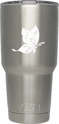 Butterfly Pair Vinyl Decal Car SUV Truck RV Window Bumper Wall Tablet Laptop - Image 1 of 4