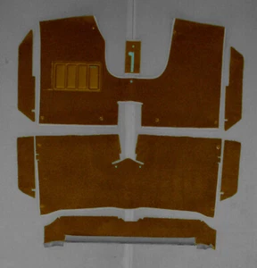compl. Juego de alfombras para Renault 5 / Renault 5 Alpine Velour Cognac 1972-1985 - Imagen 1 de 2