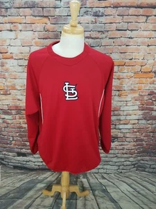 Majestic Therm Base Herren rot St Louis Cardinals MLB Pullover Sweatshirt Taschen L - Bild 1 von 6
