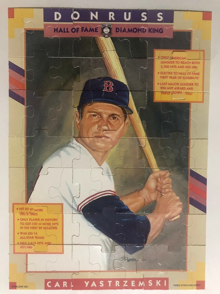 1990 Donruss Carl Yastrzemski Puzzle Baseball Cards Complete Your Puzzle U Pick - Image 1 of 1