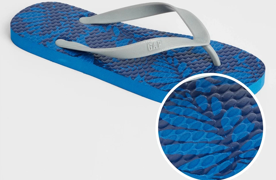 Шлепанцы Gap для мужчин однотонные в полоску цветочная гордость 6-7 8-9 10-11 12-13 - Изображение 1 из 1