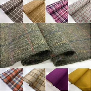 British Wool Fabric Abraham Moon Luxury Coat Winter Dressmaking Material - Picture 1 of 103
