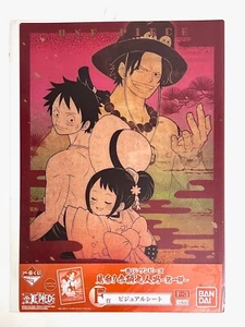 Hoja visual One Piece Ichiban Kuji sin abrir Bandai Ace Luffy Otama - Imagen 1 de 2