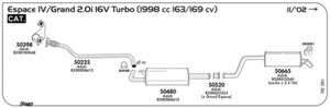 CATALIZZATORE PER RENAULT Espace IV 2.0i 16V Turbo 1998 cc 163/169 cv cat 11/02 - Imagen 1 de 1