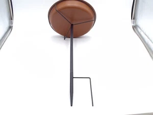 Freistehende Vogeltränke Schale Outdoor, stehend Garten Vogeltränke Vogelfutter / braun - Bild 1 von 11