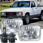 DOT Pair 5x7" 7x6" Headlights + H4 bulbs For 1982-1993 Chevy S10 Blazer GMC S15