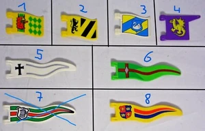 Playmobil® Bandera Antigua Bandera, Cruz Dragón León Cisne Lirio, a elegir #12 - Imagen 1 de 2