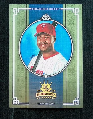 Jimmy Rollins Philadelphia Phillies 2005 Donruss Diamond Kings béisbol #175 Foto 1 de 2
