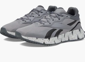 Reebok Men's ZIG DYNAMICA 4 [ PURE GREY/BLACK ] Running Shoes - HP9264 SIZE 7 - Picture 1 of 5
