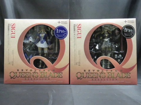 KAIYODO REVOLTECH Queen's Blade 014 Sigui 1P and 2P Color ver. 2 figures set Cover