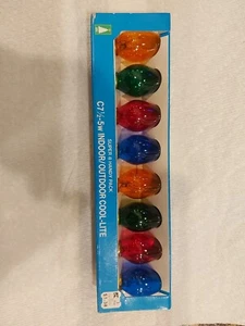 WOW!! NOS Vintage C71/2" Multi-color  Christmas Bulbs. Box Of 8 Kmart - Picture 1 of 4