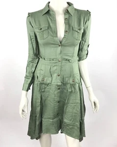 Matilda Jane Tree Baldachin Kleid grün hoch niedrig Taschen Spitze Rüschen Damen XS neu mit Etikett - Bild 1 von 11