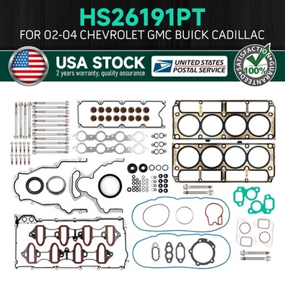 For 2004-2014 Cadillac Chevrolet GMC Buick 4.8L & 5.3L OHV Head Gasket Bolts Set - Imagem 1 de 4