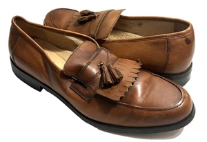 FLORSHEIM Men's Size 11.5 D Medium brown Leather Dress Office Loafers Shoes - Picture 1 of 8