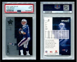 Tom Brady 2007 Leaf Rookies & Stars Longevity #58 PSA 9 - Bild 1 von 3