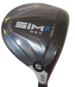TaylorMade SIM2 MAX Fairway Wood 5W 18° RH TENSEI BLUE TM50 Stiff W/HC - Picture 1 of 7