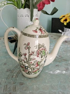 Rare Vintage Johnson Bros Indian Tree Coffee Tea Pot Decorative Collectable - Picture 1 of 7