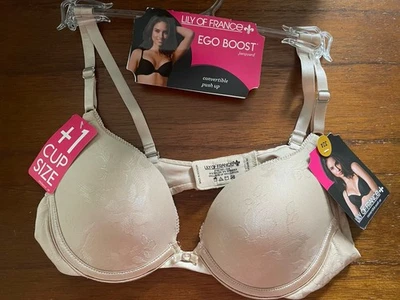 Sujetador push up Lily of France beige 2131101 Ego Boost 32A precio de venta sugerido por el fabricante 44 USD Foto 1 de 4
