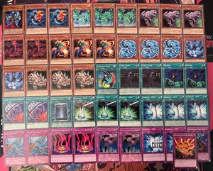 YUGIOH - WATER DRAGON DINOSAUR DECK - CLUSTER, DOGORAN, FROST AND FLAME, H2O ~ - Picture 1 of 1