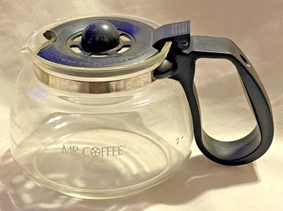 Mr Coffee 4 tazas jarra de café de repuesto banda de acero inoxidable en muy buena condición ver fotos Foto 1 de 4