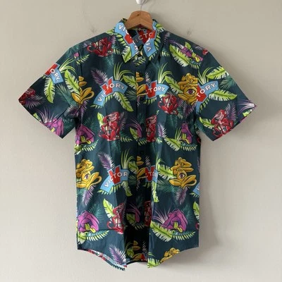 Victory Brewing Shirt Mens Small Golden Monkey Juicy Monkey Hawaiian Tropical - Image 1 of 4