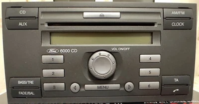 AUTORADIO FORD Fiesta mkV 5° Serie 6S61-18C815-AJ (2005 2006 2007 2008) OTTIMA - Immagine 1 di 4