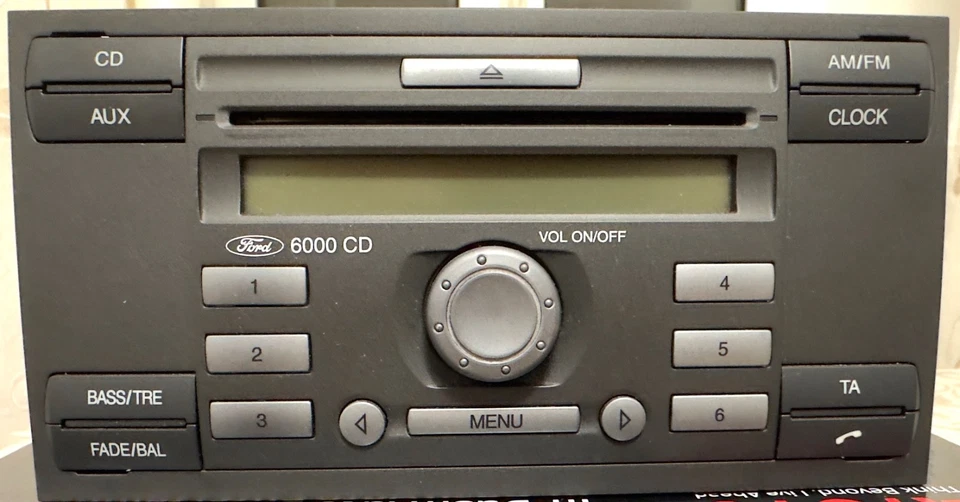 AUTORADIO FORD Fiesta mkV 5° Serie 6S61-18C815-AJ (2005 2006 2007 2008) OTTIMA - Immagine 1 di 4