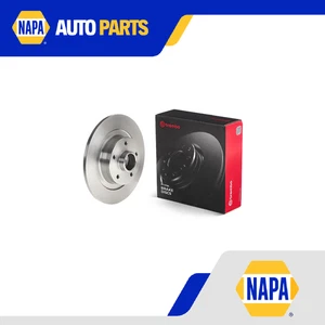 2x Brake Discs Pair Solid fits RENAULT GRAND SCENIC Mk4 1.2 Rear 2016 on H5F408 - Picture 1 of 9