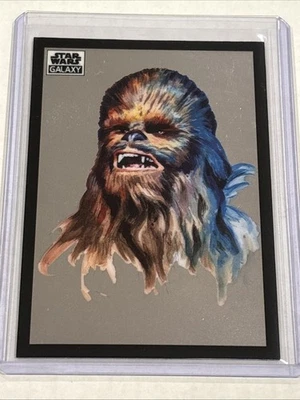 2022 Topps Chrome Star Wars Galaxy Chewbacca Base Card #5 ESB ROTJ - Image 1 of 2