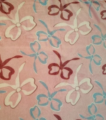 Bows Soft Touch Light Weight Travel Throw Blanket 50" x 60"  - Image 1 of 4